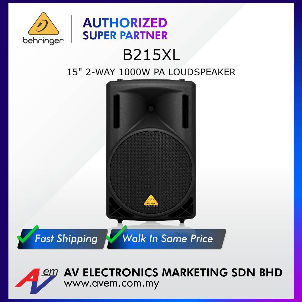 ベリンガー B215XL PAスピーカー 1000W 2Way パッシブ 1台① Amazon.com: Behringer EUROLIVE B215XL 1000-Watt 2-Way PA